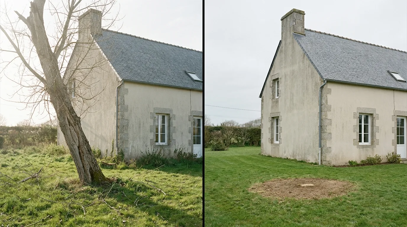 Abattage d'arbre · Manche