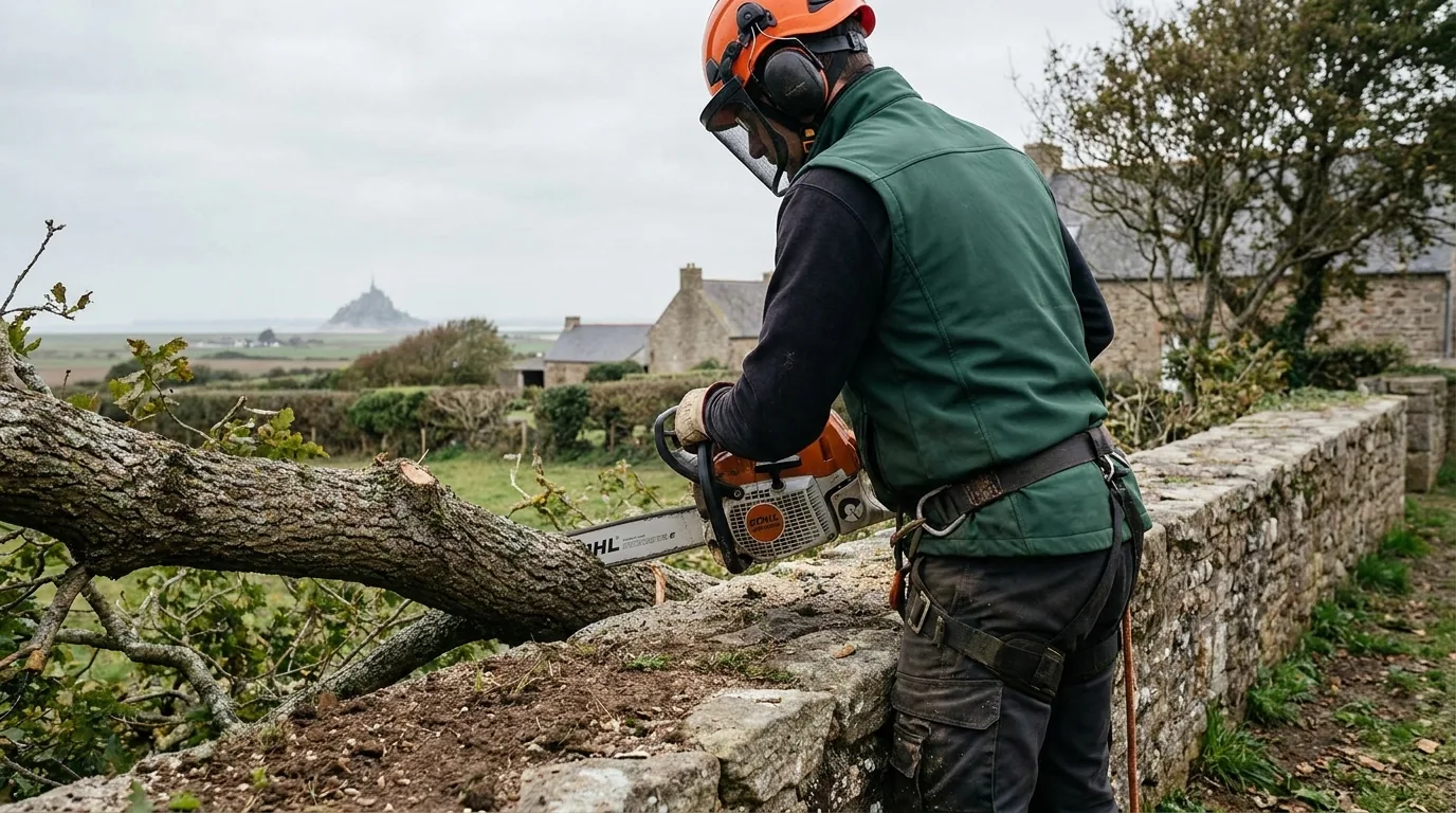 Arbre du voisin trop haut ou dangereux : que faire légalement ? (Manche)