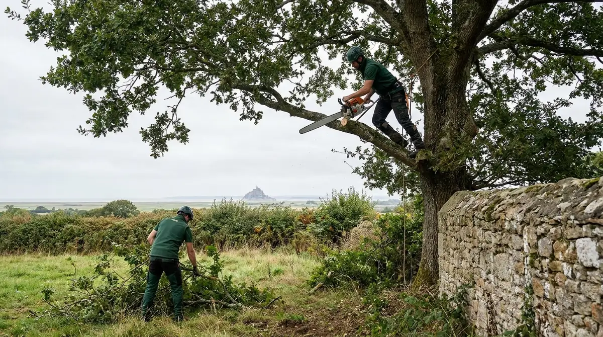 Prix élagage arbre : tarifs, fourchettes et facteurs de coût (Manche)